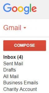 Gmail folders