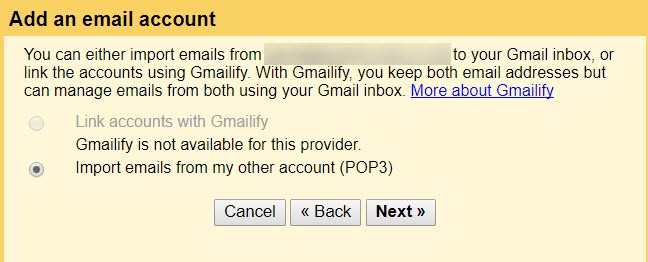 Import emails into Gmail