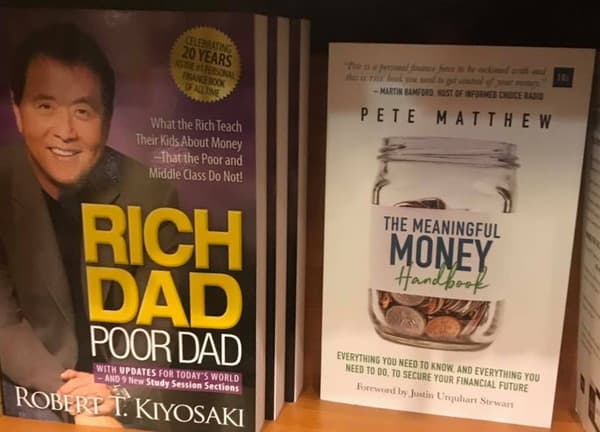 Alongside the classic book, "Rich Dad, Poor Dad" in Waterstones