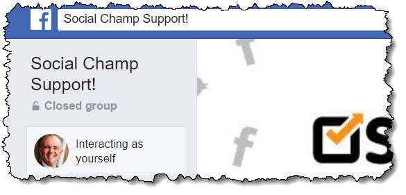 social champ facebook group