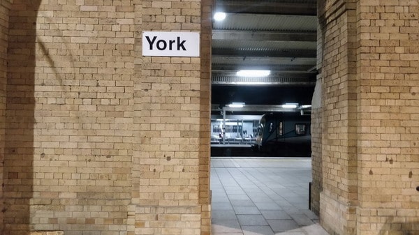 Sittin' in York Station. Got a ticket to my destination...
