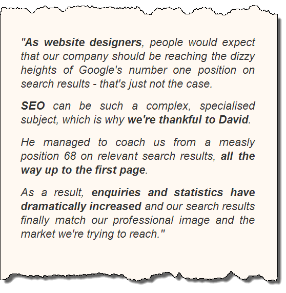 SEO Testimonial