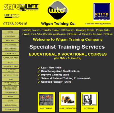 Wigan Training Company Website