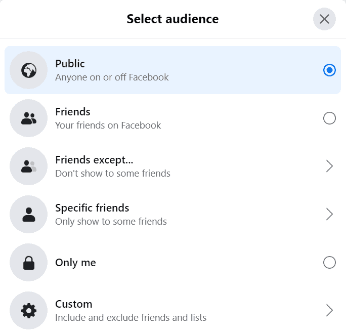 Make your Facebook post public