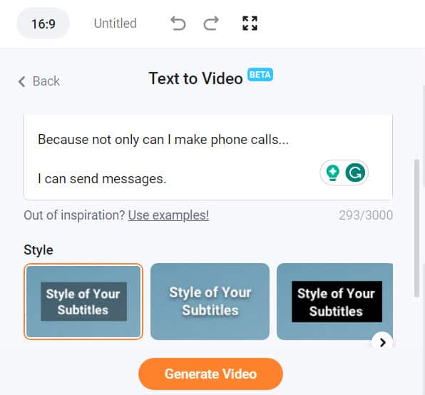 FlexClip AI Text to Video 3