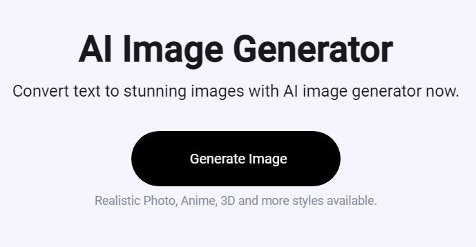 FlexClip AI image generator 1