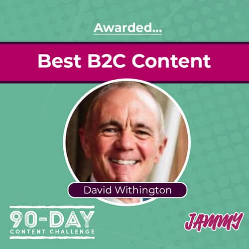 David Withington - Best B2C Award 2022